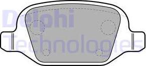 Delphi LP1685 - Гальмівні колодки, дискові гальма autozip.com.ua