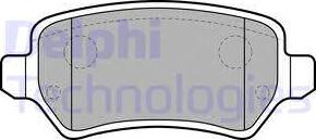 Delphi LP1681 - Гальмівні колодки, дискові гальма autozip.com.ua