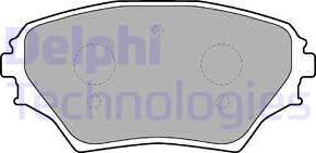 Delphi LP1632 - Гальмівні колодки, дискові гальма autozip.com.ua