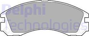 Delphi LP1628 - Гальмівні колодки, дискові гальма autozip.com.ua