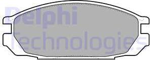 Delphi LP1623 - Гальмівні колодки, дискові гальма autozip.com.ua