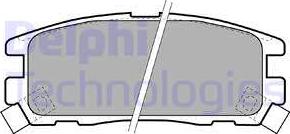 Delphi LP1622 - Гальмівні колодки, дискові гальма autozip.com.ua