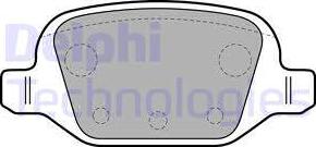 Delphi LP1678 - Гальмівні колодки, дискові гальма autozip.com.ua