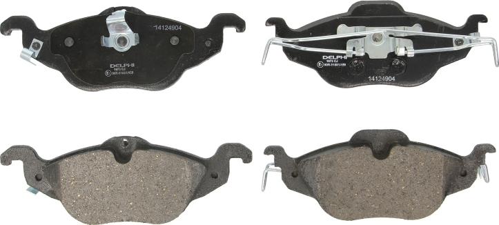 Delphi LP1673 - Гальмівні колодки, дискові гальма autozip.com.ua
