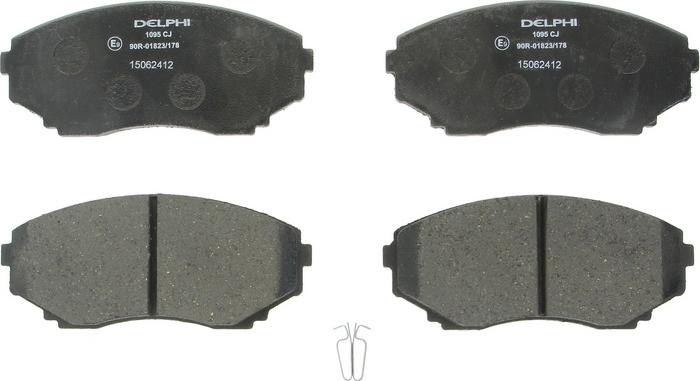 Delphi LP1095 - Гальмівні колодки, дискові гальма autozip.com.ua