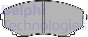 Delphi LP1095 - Гальмівні колодки, дискові гальма autozip.com.ua
