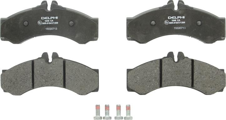 Delphi LP1046 - Гальмівні колодки, дискові гальма autozip.com.ua