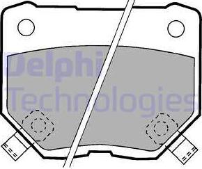 Delphi LP1057 - Гальмівні колодки, дискові гальма autozip.com.ua