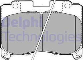 Delphi LP1061 - Гальмівні колодки, дискові гальма autozip.com.ua