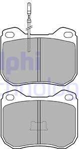 Delphi LP108 - Гальмівні колодки, дискові гальма autozip.com.ua