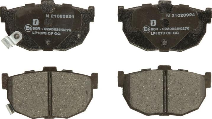 Delphi LP1073 - Гальмівні колодки, дискові гальма autozip.com.ua