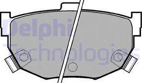 Delphi LP1073 - Гальмівні колодки, дискові гальма autozip.com.ua