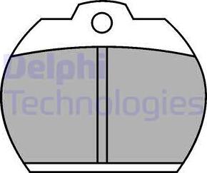 Delphi LP119 - Гальмівні колодки, дискові гальма autozip.com.ua