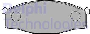 Delphi LP1146 - Гальмівні колодки, дискові гальма autozip.com.ua