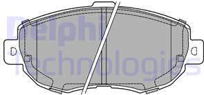 Delphi LP1140 - Гальмівні колодки, дискові гальма autozip.com.ua
