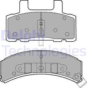 Delphi LP1167 - Гальмівні колодки, дискові гальма autozip.com.ua