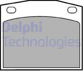 Delphi LP118 - Гальмівні колодки, дискові гальма autozip.com.ua
