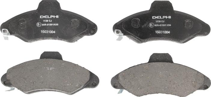 Delphi LP1139 - Гальмівні колодки, дискові гальма autozip.com.ua