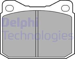 Delphi LP117 - Гальмівні колодки, дискові гальма autozip.com.ua