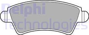 Delphi LP1846 - Гальмівні колодки, дискові гальма autozip.com.ua