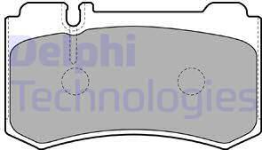 Delphi LP1842 - Гальмівні колодки, дискові гальма autozip.com.ua