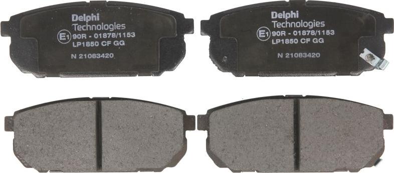 Delphi LP1850 - Гальмівні колодки, дискові гальма autozip.com.ua