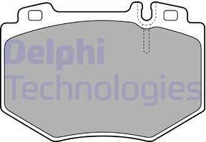 Delphi LP1851 - Гальмівні колодки, дискові гальма autozip.com.ua