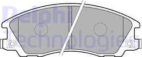 Delphi LP1853 - Гальмівні колодки, дискові гальма autozip.com.ua