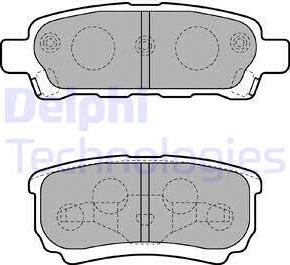 Delphi LP1852 - Гальмівні колодки, дискові гальма autozip.com.ua