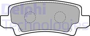 Delphi LP1864 - Гальмівні колодки, дискові гальма autozip.com.ua