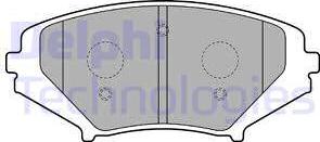 Delphi LP1867 - Гальмівні колодки, дискові гальма autozip.com.ua
