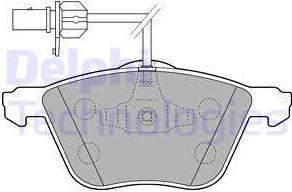 Delphi LP1801-18B1 - Гальмівні колодки, дискові гальма autozip.com.ua