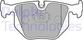 Delphi LP1803-18B1 - Гальмівні колодки, дискові гальма autozip.com.ua