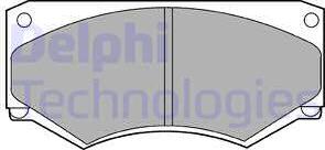 Delphi LP180 - Гальмівні колодки, дискові гальма autozip.com.ua