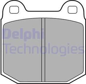 Delphi LP1814 - Гальмівні колодки, дискові гальма autozip.com.ua