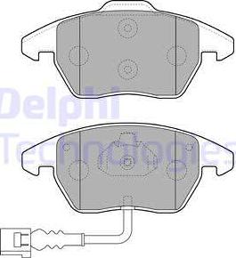 Delphi LP1837 - Гальмівні колодки, дискові гальма autozip.com.ua