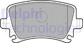 Delphi LP1824 - Гальмівні колодки, дискові гальма autozip.com.ua
