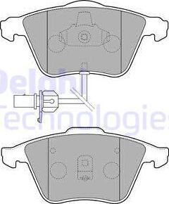 Delphi LP1825 - Гальмівні колодки, дискові гальма autozip.com.ua