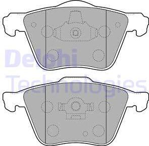 Delphi LP1821 - Гальмівні колодки, дискові гальма autozip.com.ua