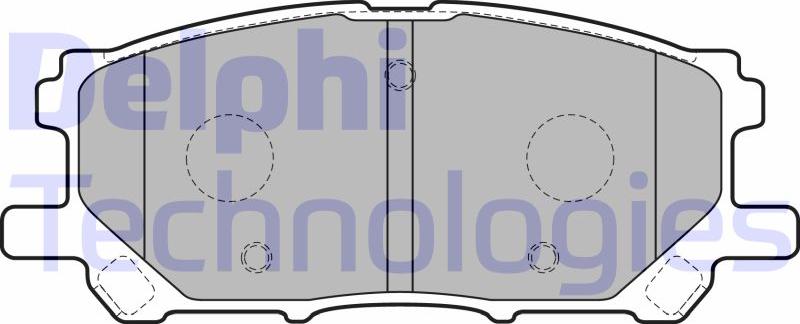 Delphi LP1823 - Гальмівні колодки, дискові гальма autozip.com.ua