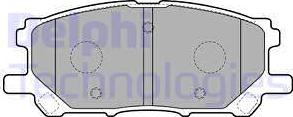 Delphi LP1823 - Гальмівні колодки, дискові гальма autozip.com.ua