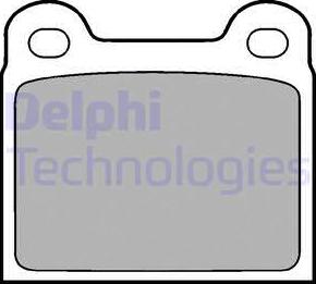 Delphi LP18 - Гальмівні колодки, дискові гальма autozip.com.ua