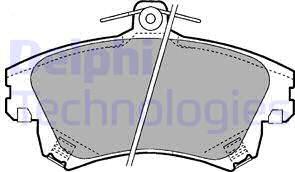 Delphi LP1398 - Гальмівні колодки, дискові гальма autozip.com.ua