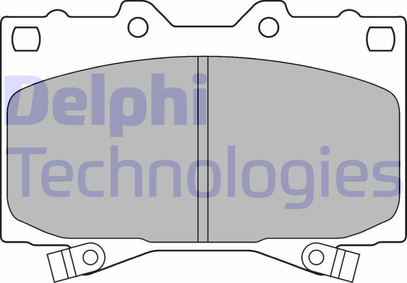 Delphi LP1308 - Гальмівні колодки, дискові гальма autozip.com.ua
