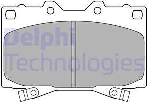 Delphi LP1308 - Гальмівні колодки, дискові гальма autozip.com.ua