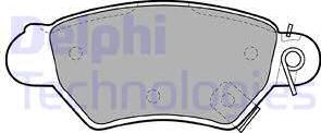 Delphi LP1307 - Гальмівні колодки, дискові гальма autozip.com.ua