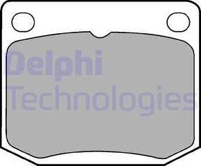 Delphi LP131 - Гальмівні колодки, дискові гальма autozip.com.ua