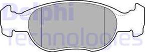 Delphi LP1385 - Гальмівні колодки, дискові гальма autozip.com.ua