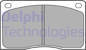 Delphi LP132 - Гальмівні колодки, дискові гальма autozip.com.ua