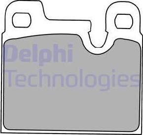 Delphi LP1230 - Гальмівні колодки, дискові гальма autozip.com.ua